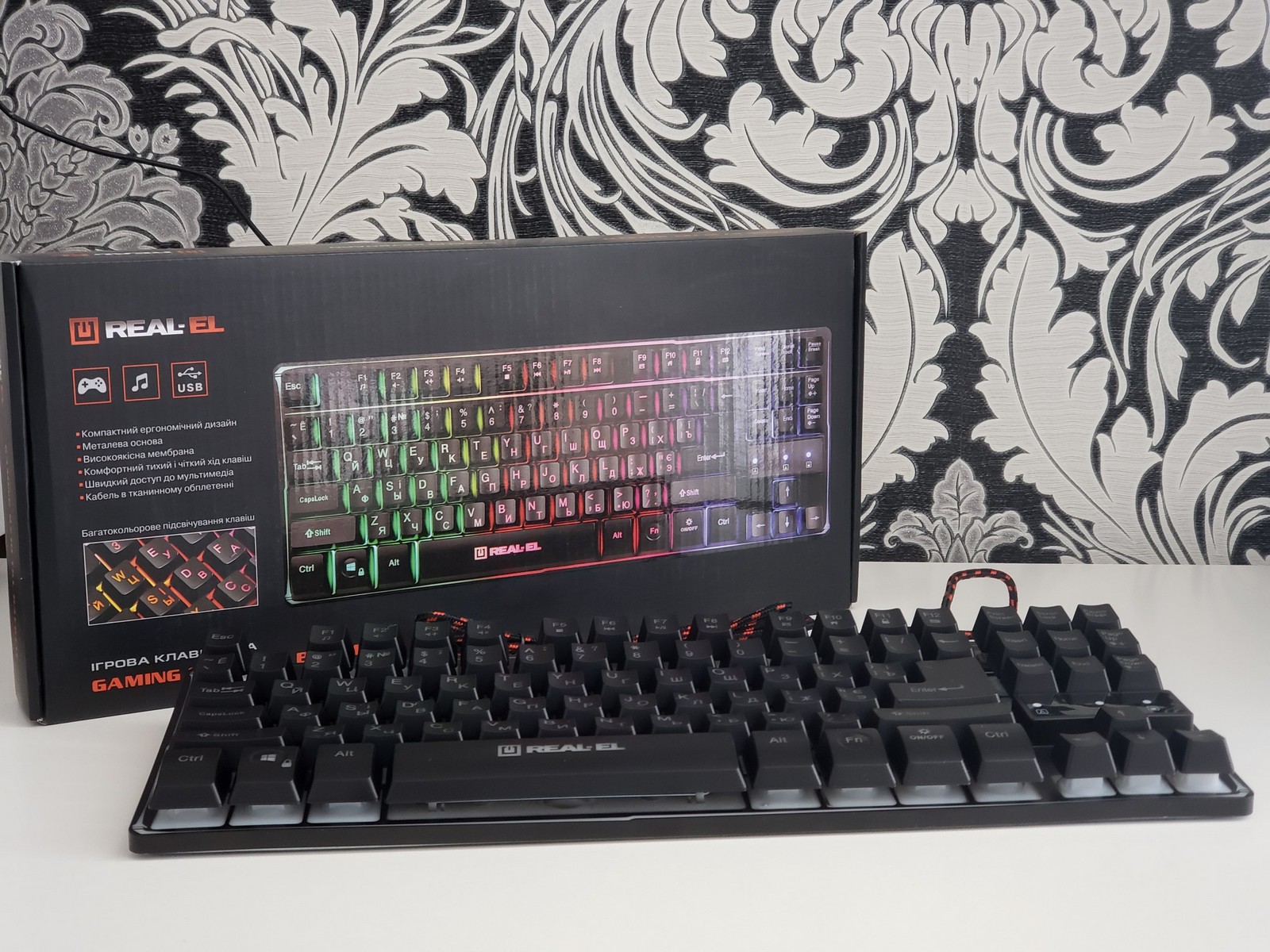 Фото клавиатуры REAL-EL Gaming 8710 TKL Backlit