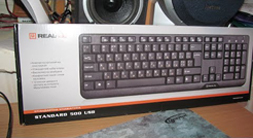 Розпакування клавіатури Real-El Standard 500 USB Black