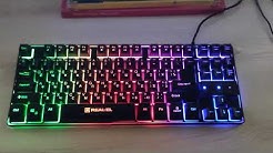 Real-El Gaming 8710 TKL Backlit USB