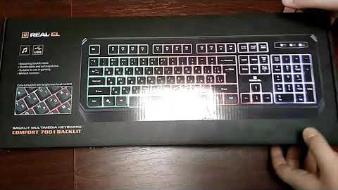 REAL-EL Comfort 7001 Backlit