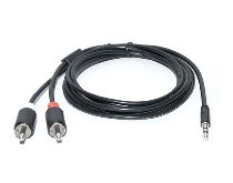 Кабель REAL-EL Audio Pro 3.5mm M – 2 x RCA M