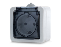 Розетка із заземленням та захисними шторками REAL-EL Storm-72021P 