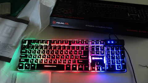REAL-EL GAMING 8700 Backlit