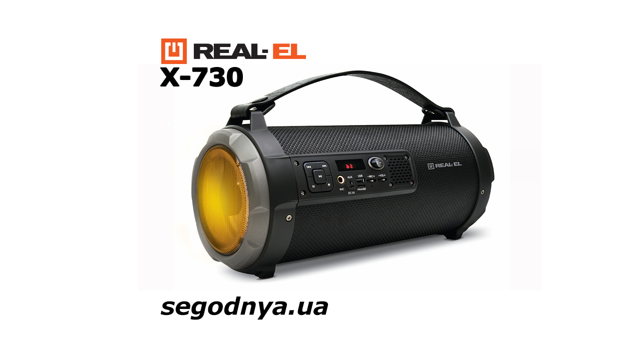 Обзор Bluetooth-колонки Real-EL X-730: музыка в дорогу недорого