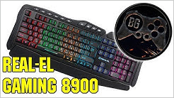 Ігрова клавіатура з підсвічуванням Real-EL Gaming 8900 RGB Macro